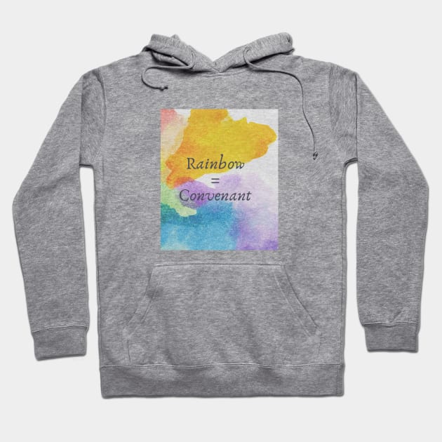 Watercolor Rainbow = covenant Hoodie by Mission Bear